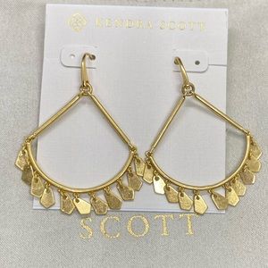 New Kendra Scott Vintage Gold Sydney Earrings